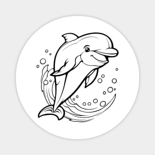 I Love Dolphins Magnet